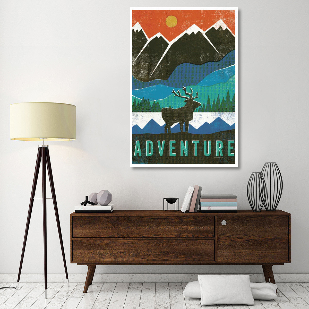 Big Sky I -Paper Art-42&quotx62"