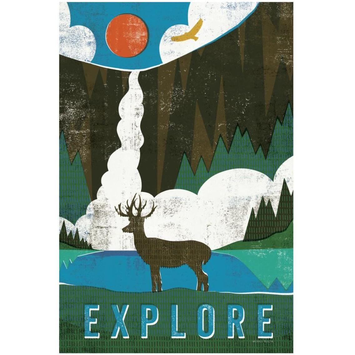 Big Sky II -Paper Art-22&quotx32"
