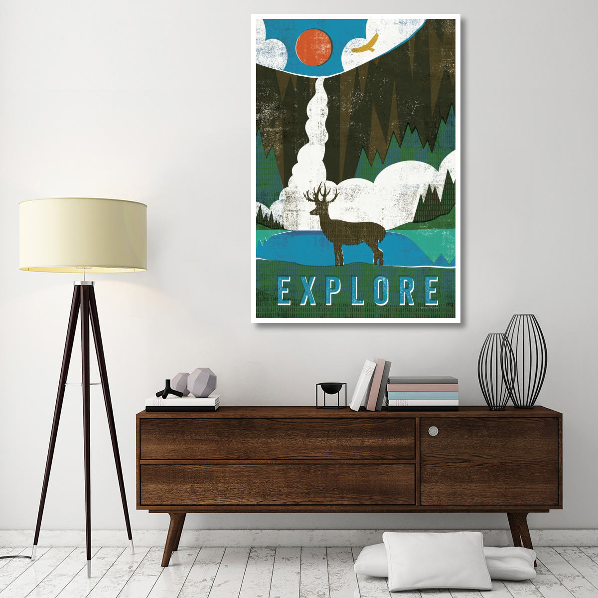 Big Sky II -Paper Art-42&quotx62"