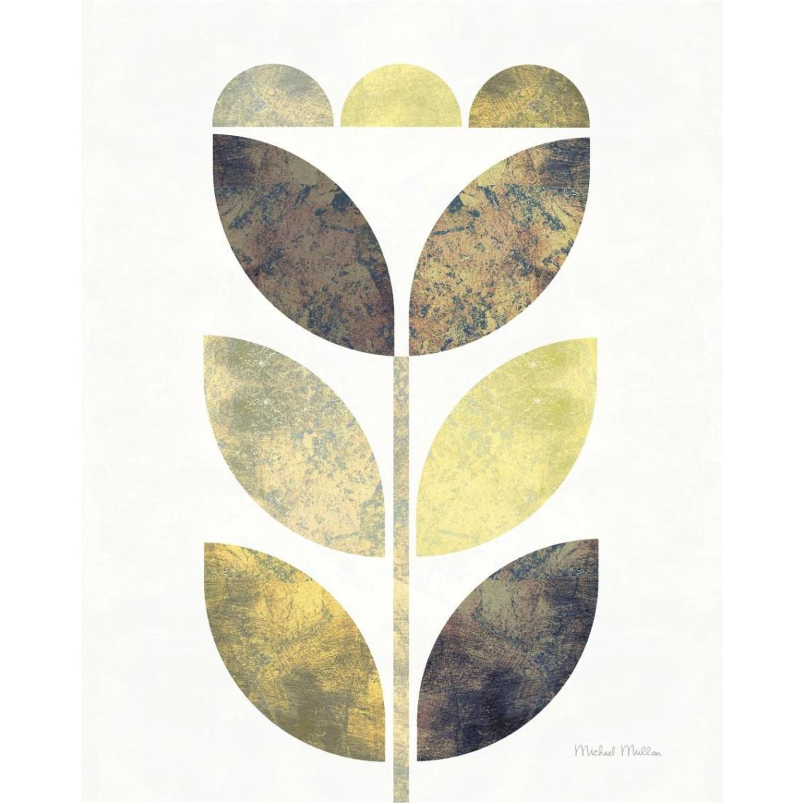 Golden Flower I -Paper Art-30&quotx37"