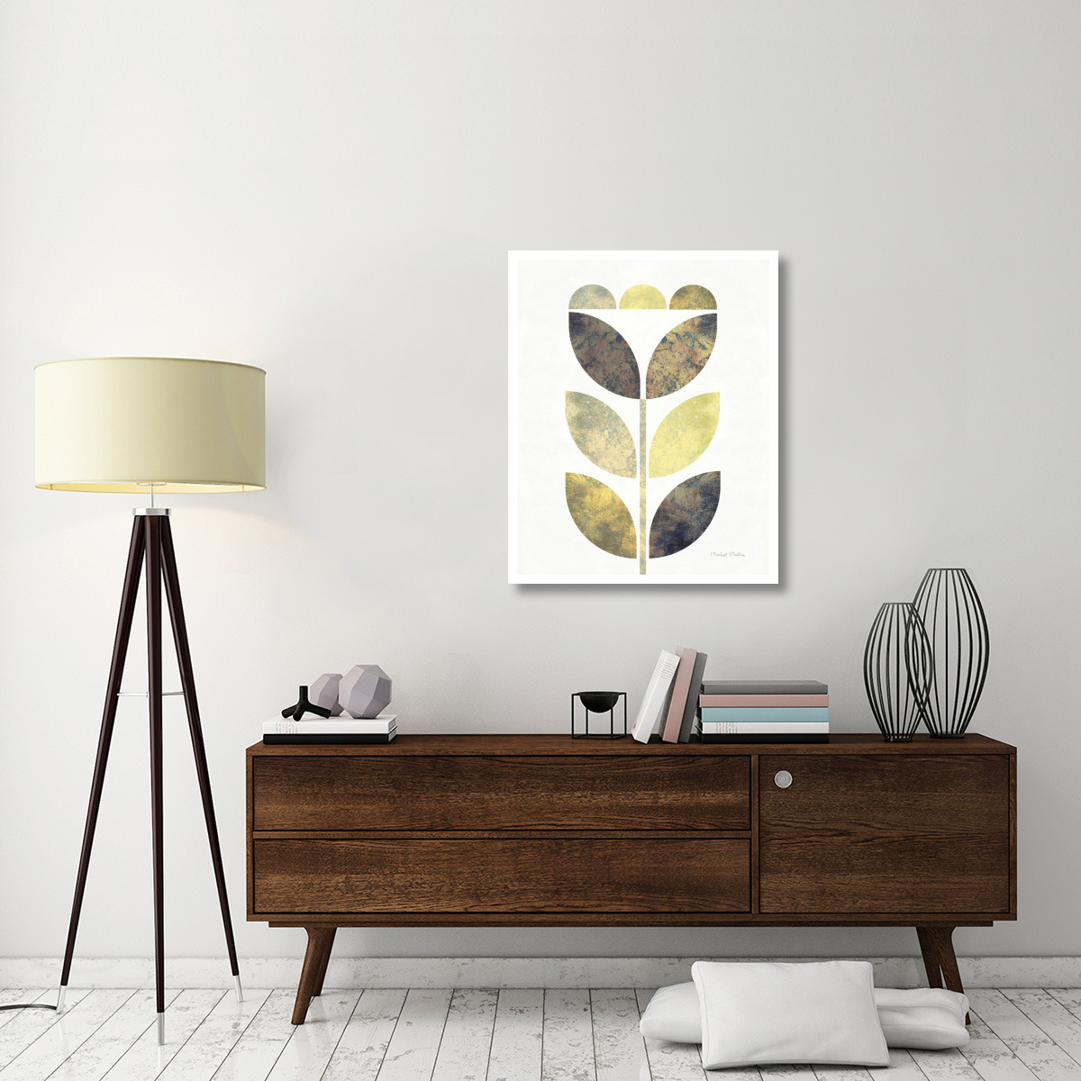 Golden Flower I -Paper Art-30&quotx37"