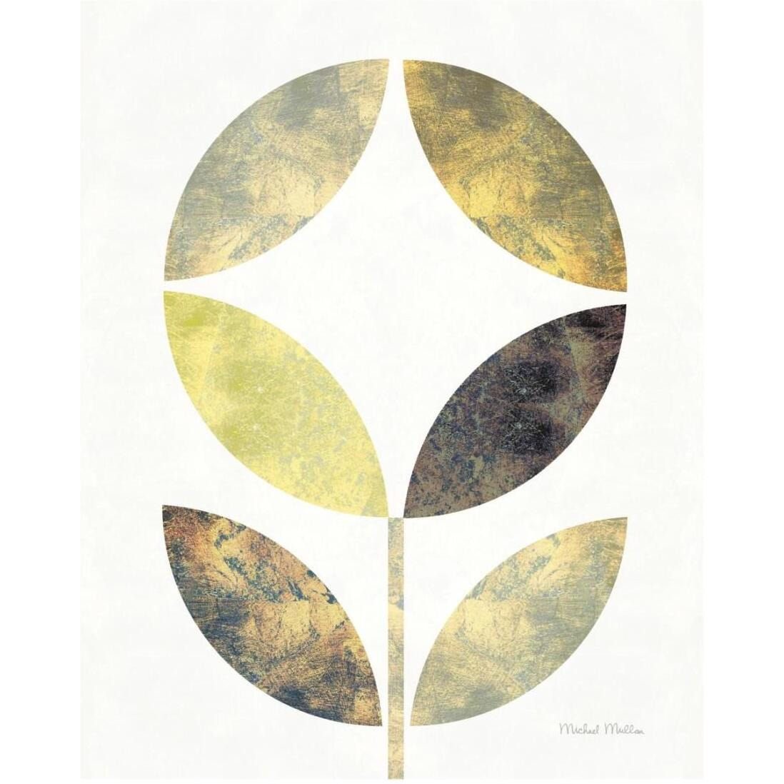 Golden Flower II -Paper Art-18&quotx22"