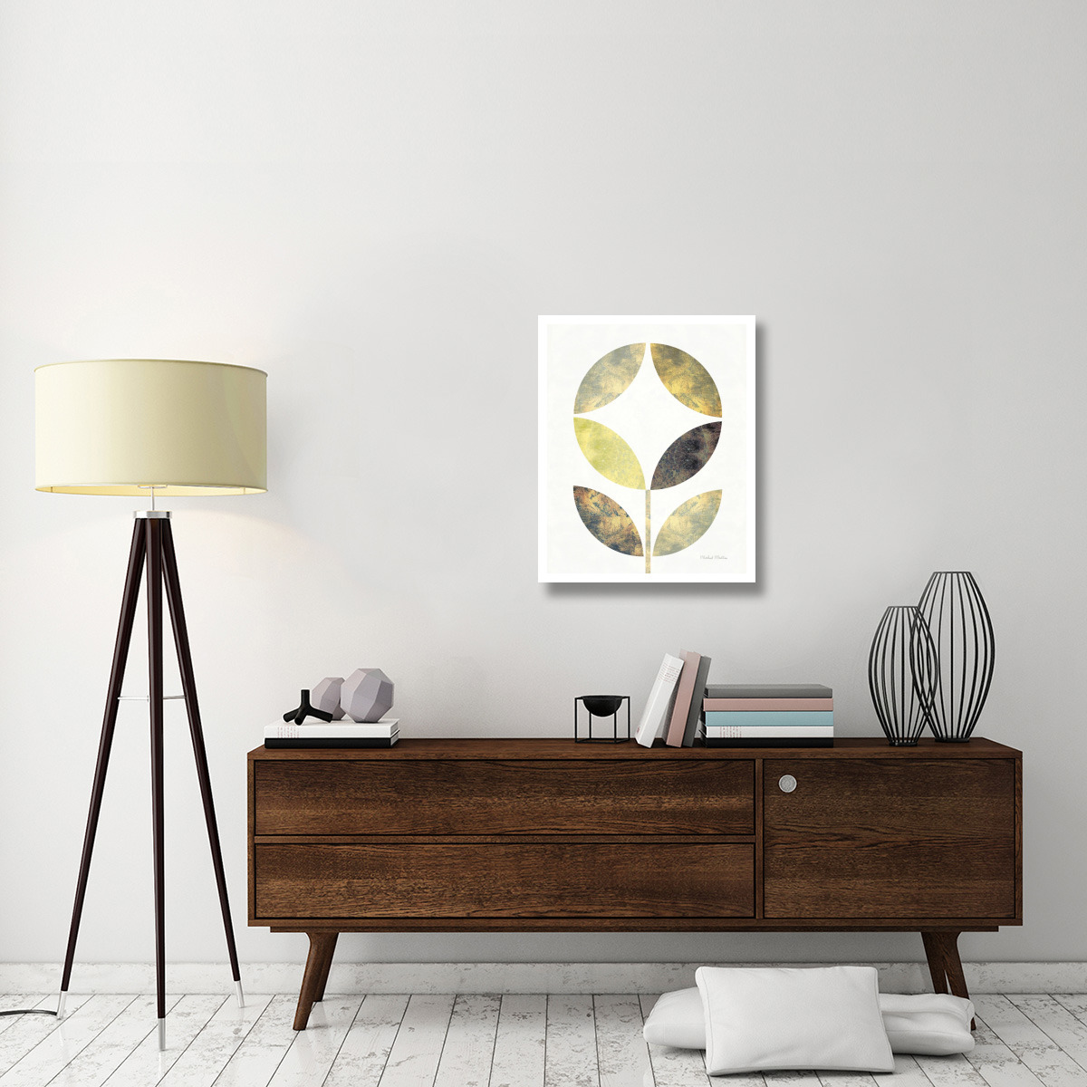 Golden Flower II -Paper Art-24&quotx30"