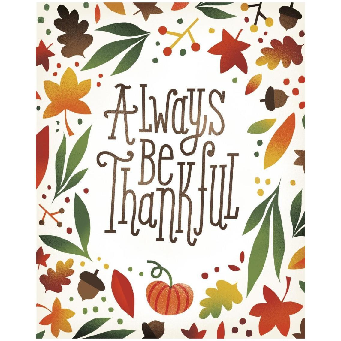 Harvest Time Always Be Thankful -Paper Art-24&quotx30"