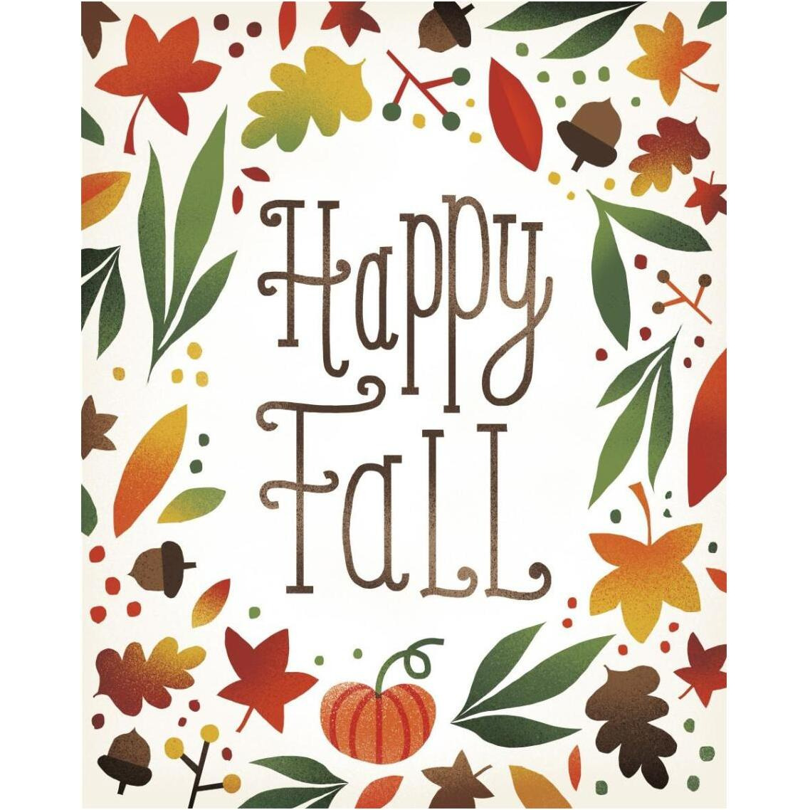 Harvest Time Happy Fall -Paper Art-30&quotx37"