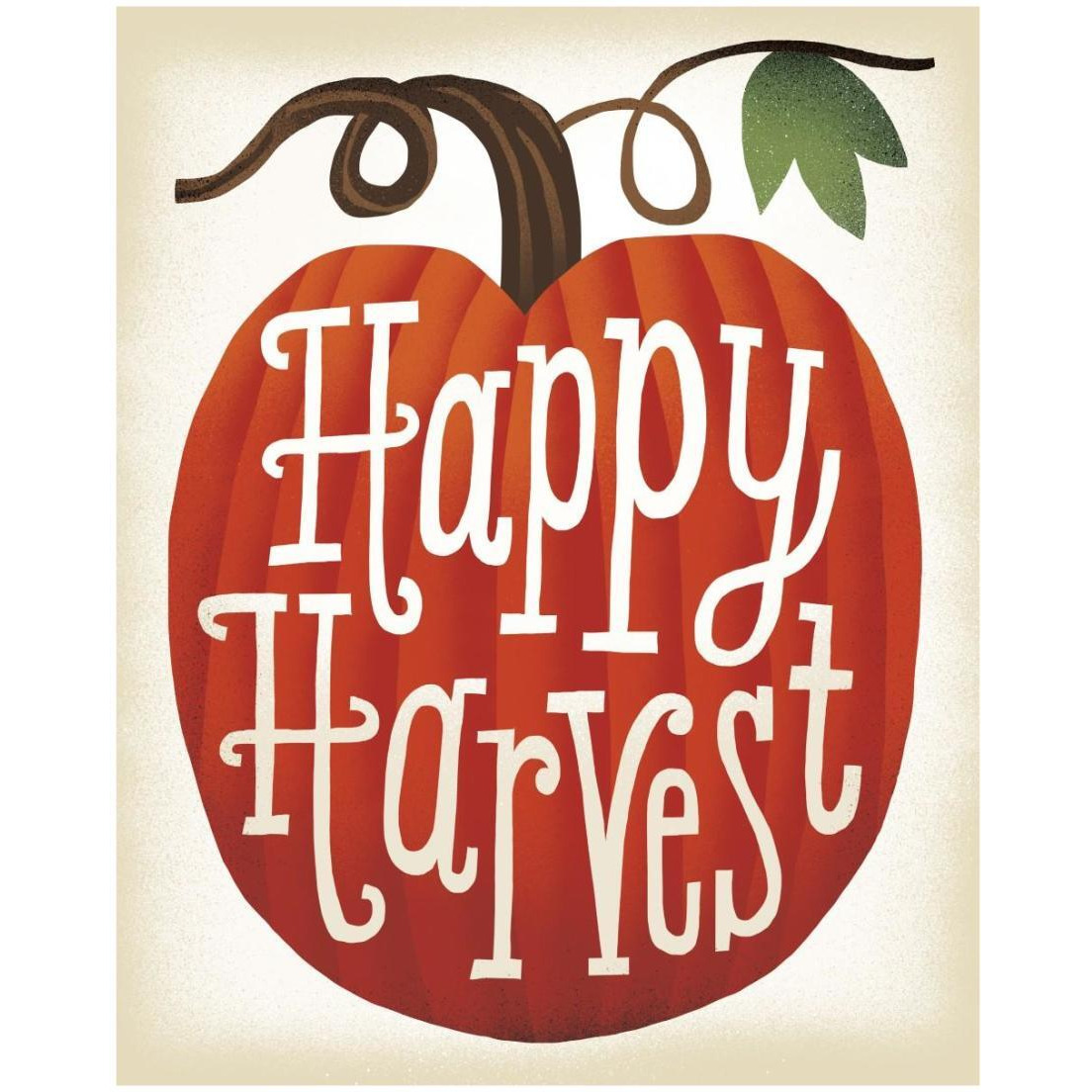 Harvest Time Happy Harvest Pumpkins -Paper Art-18&quotx22"