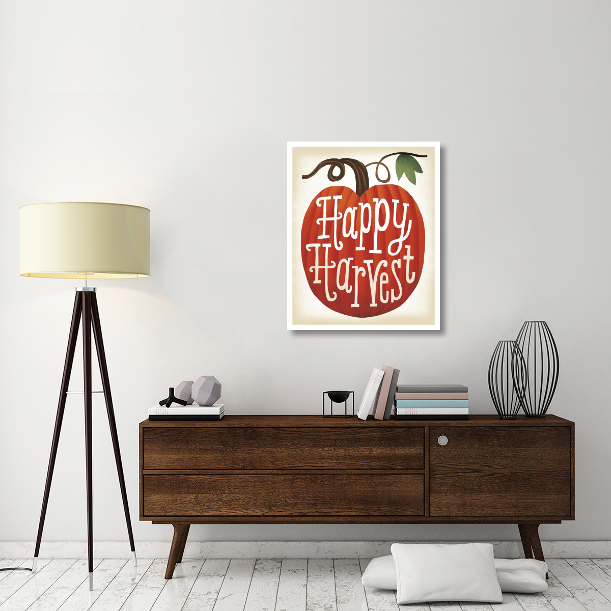 Harvest Time Happy Harvest Pumpkins -Paper Art-30&quotx37"