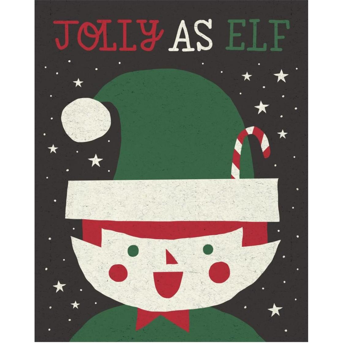 Jolly Holiday Elf -Paper Art-24&quotx30"
