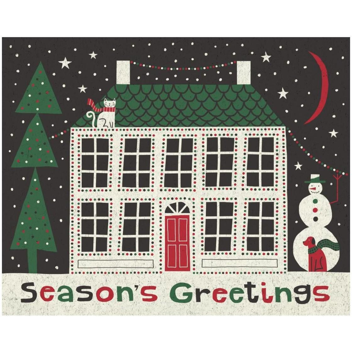 Jolly Holiday Home -Paper Art-26&quotx22"