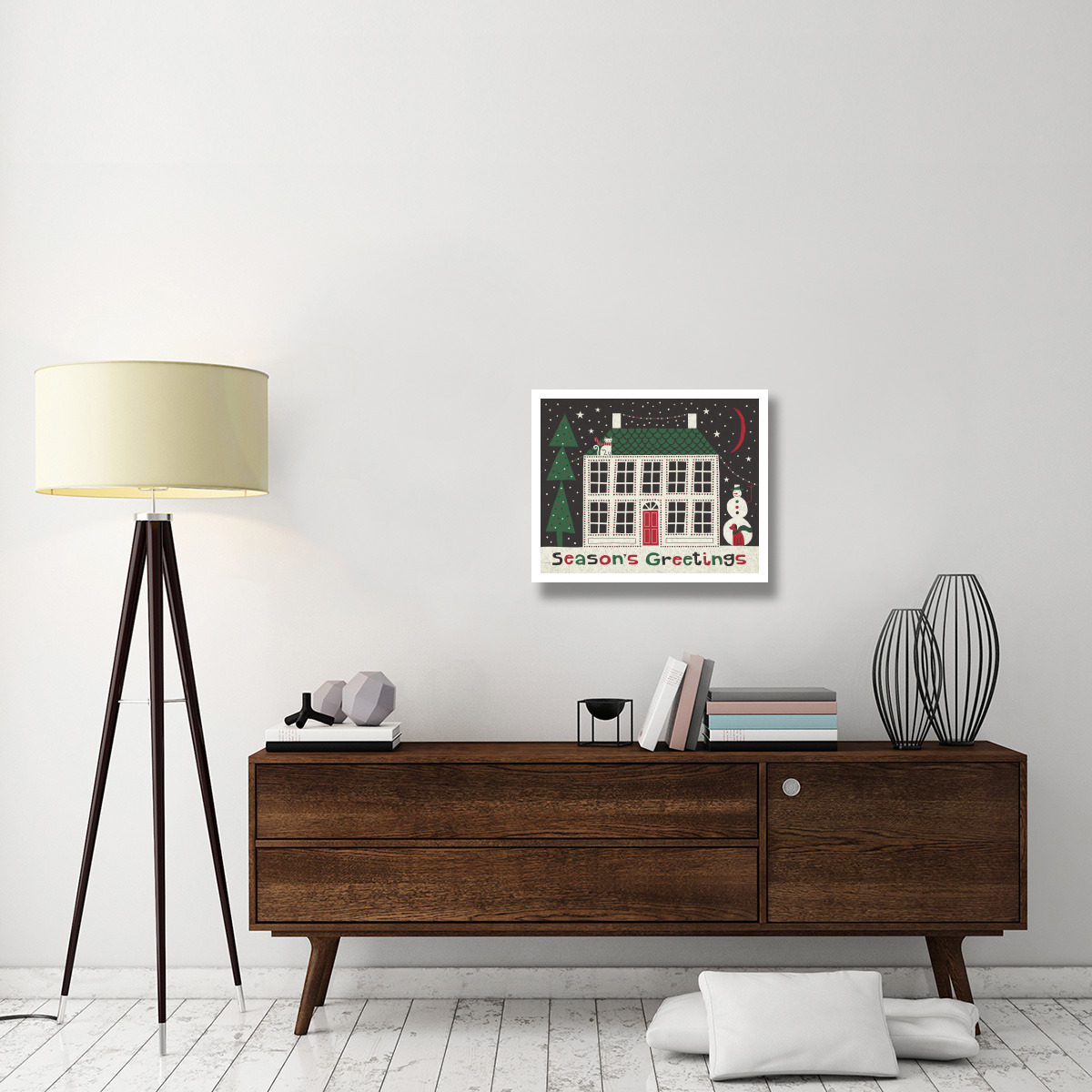 Jolly Holiday Home -Paper Art-26&quotx22"
