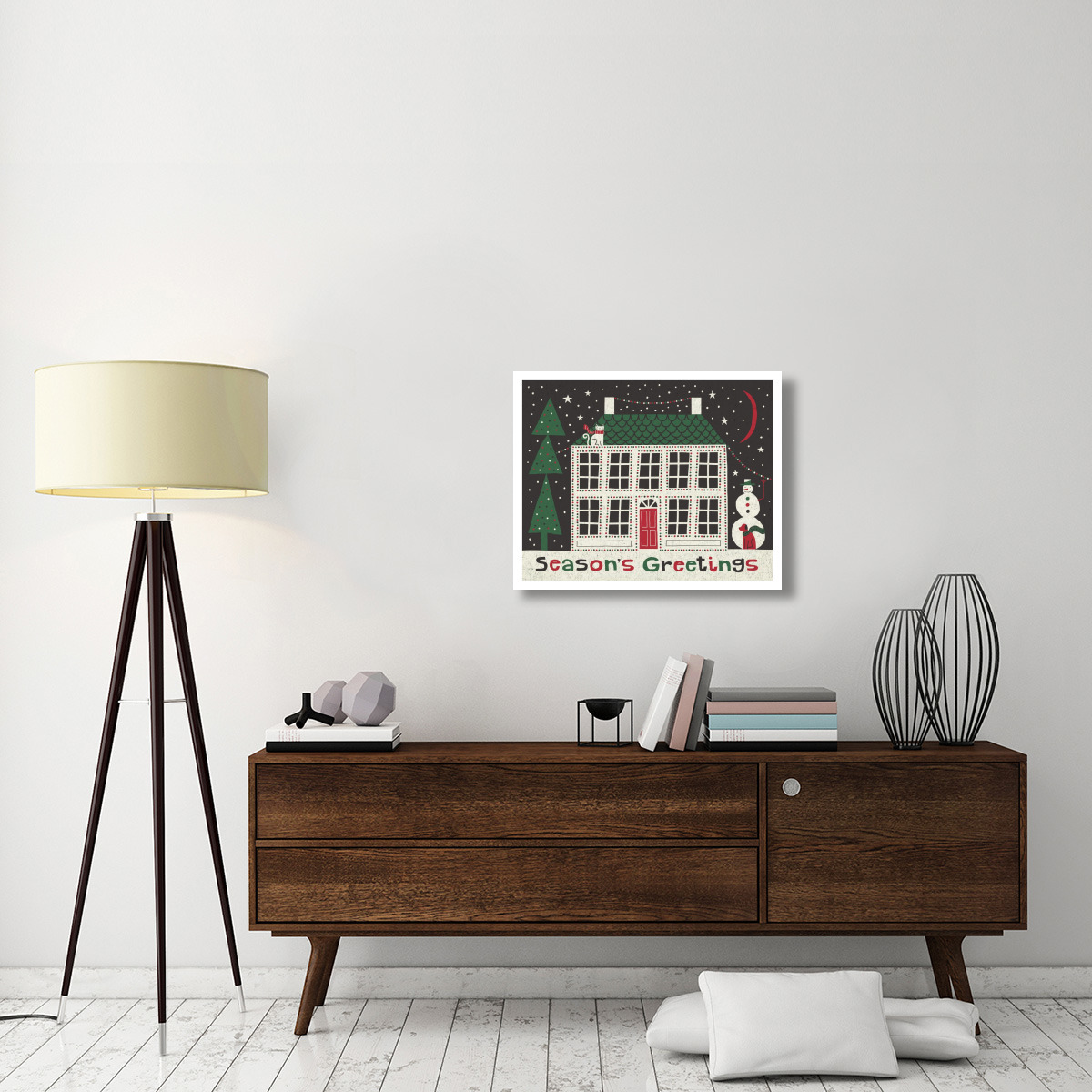 Jolly Holiday Home -Paper Art-30&quotx24"