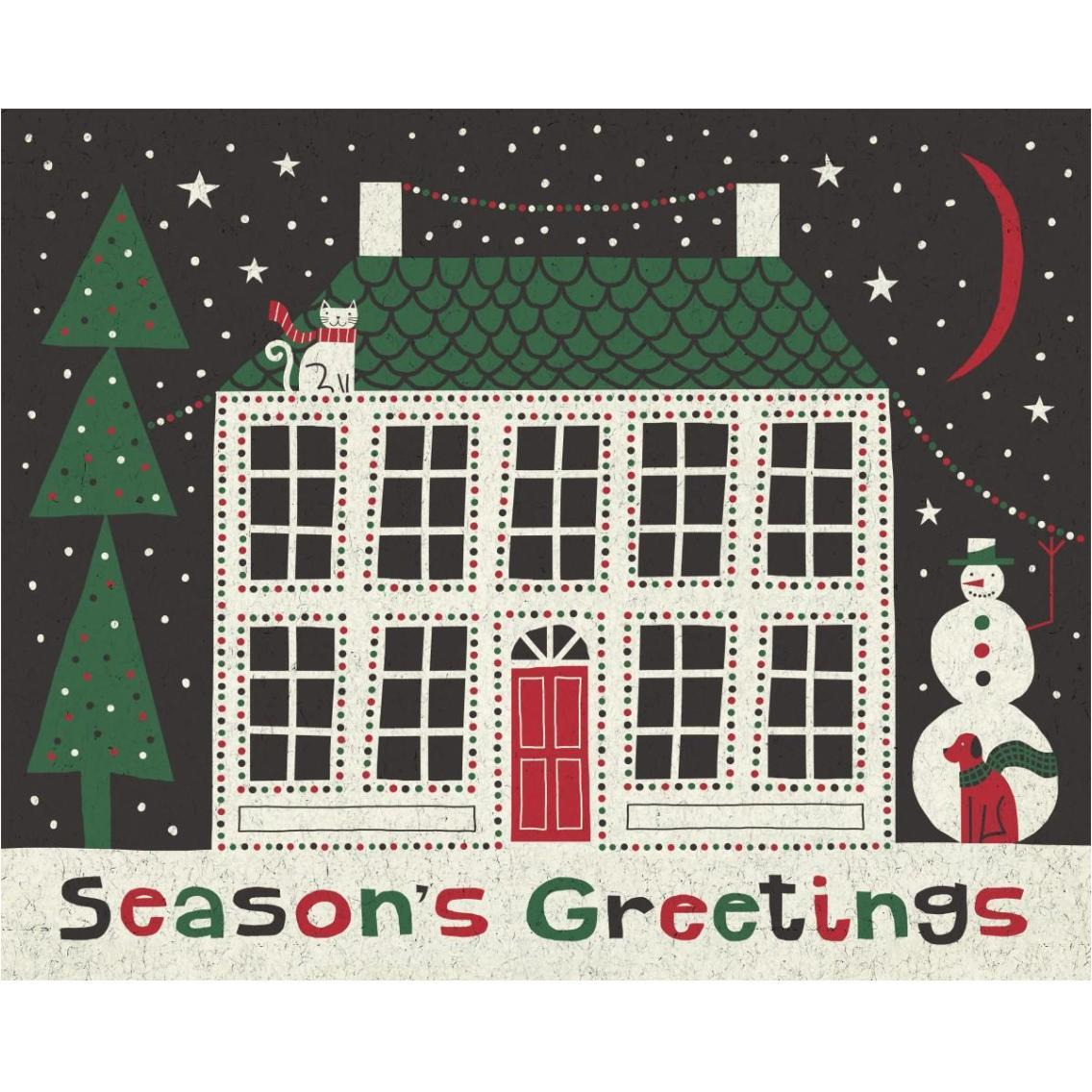 Jolly Holiday Home -Paper Art-37&quotx30"