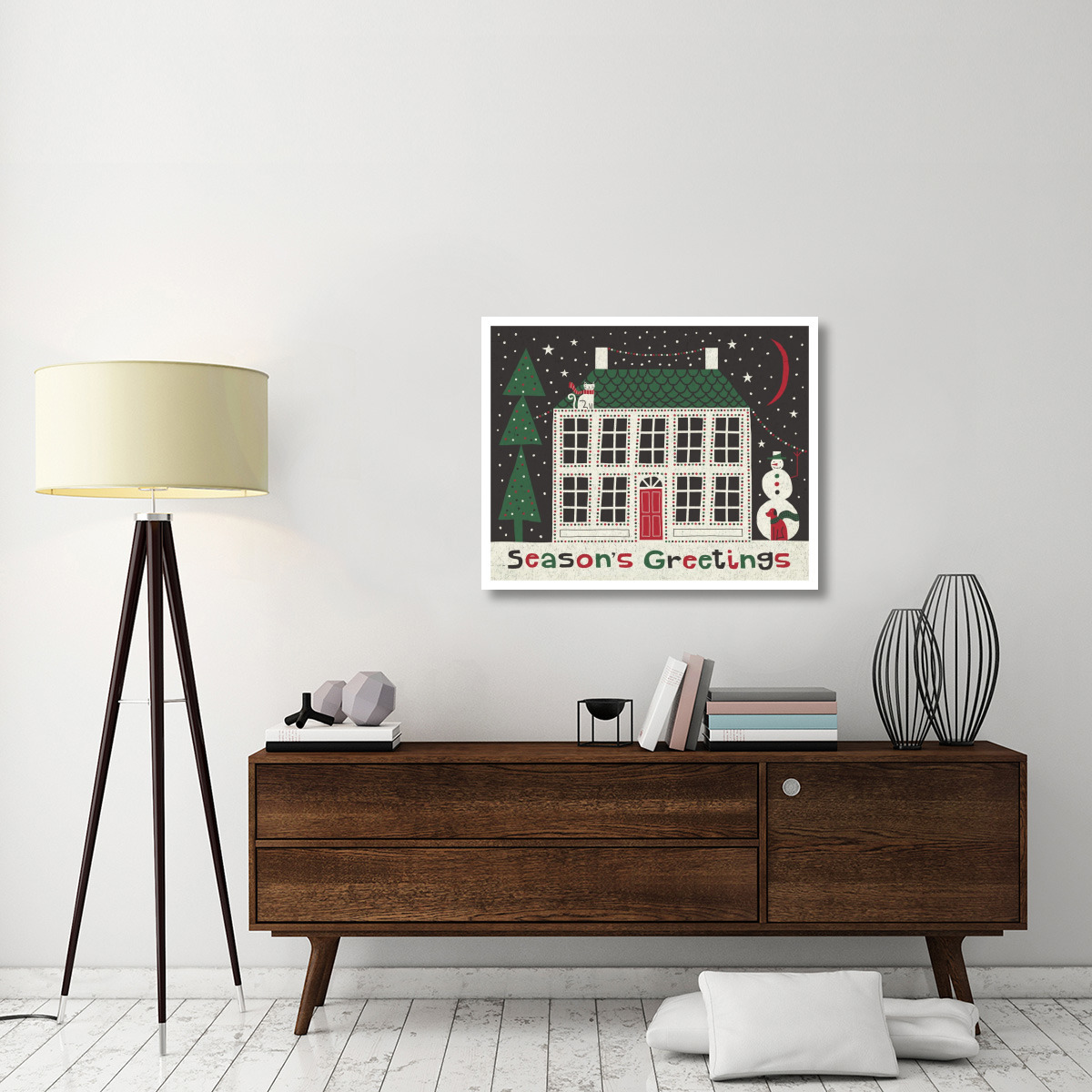 Jolly Holiday Home -Paper Art-37&quotx30"