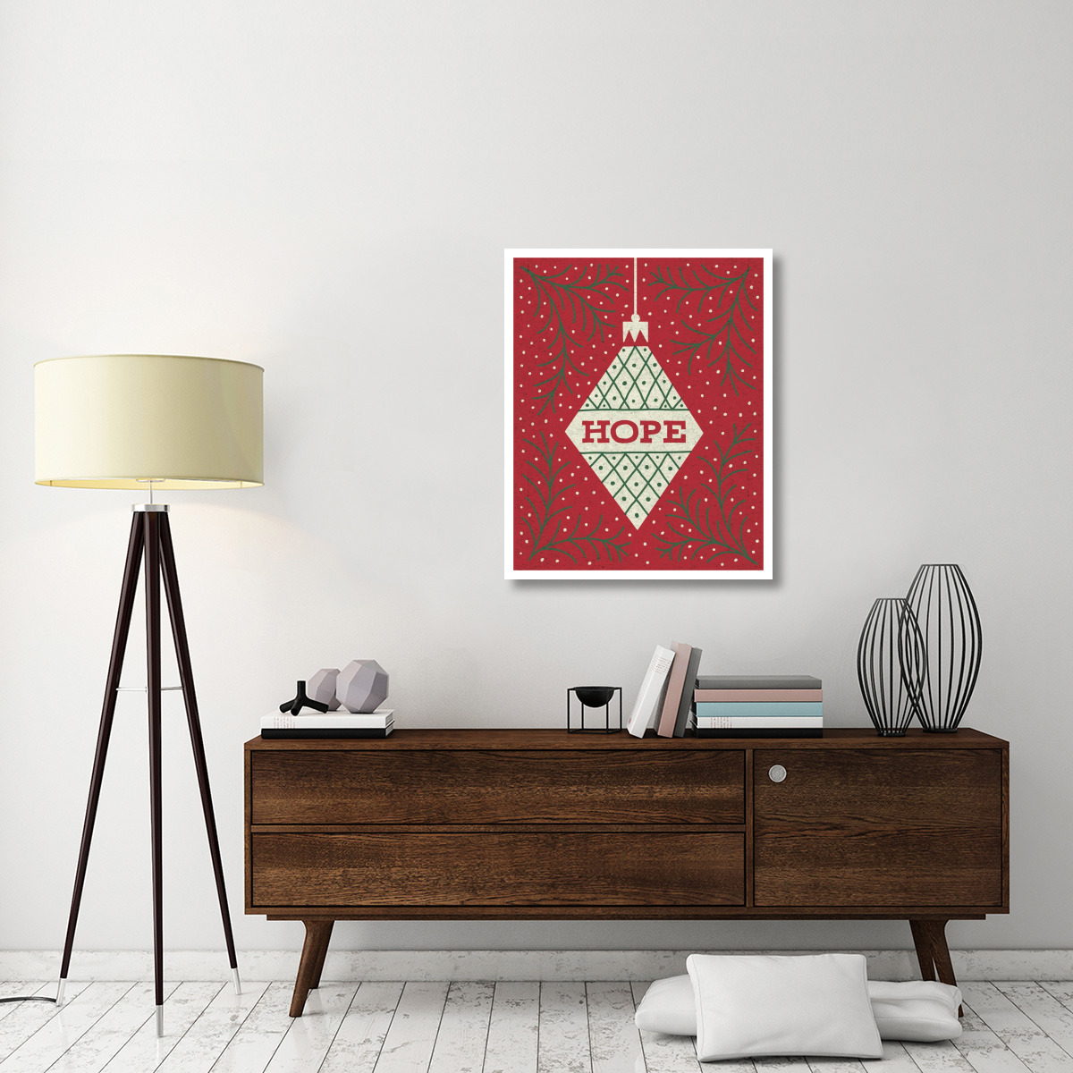 Jolly Holiday Ornaments Hope -Paper Art-30&quotx37"