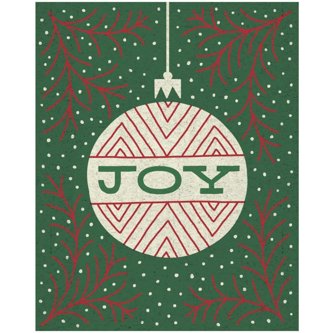 Jolly Holiday Ornaments Joy -Paper Art-18&quotx22"