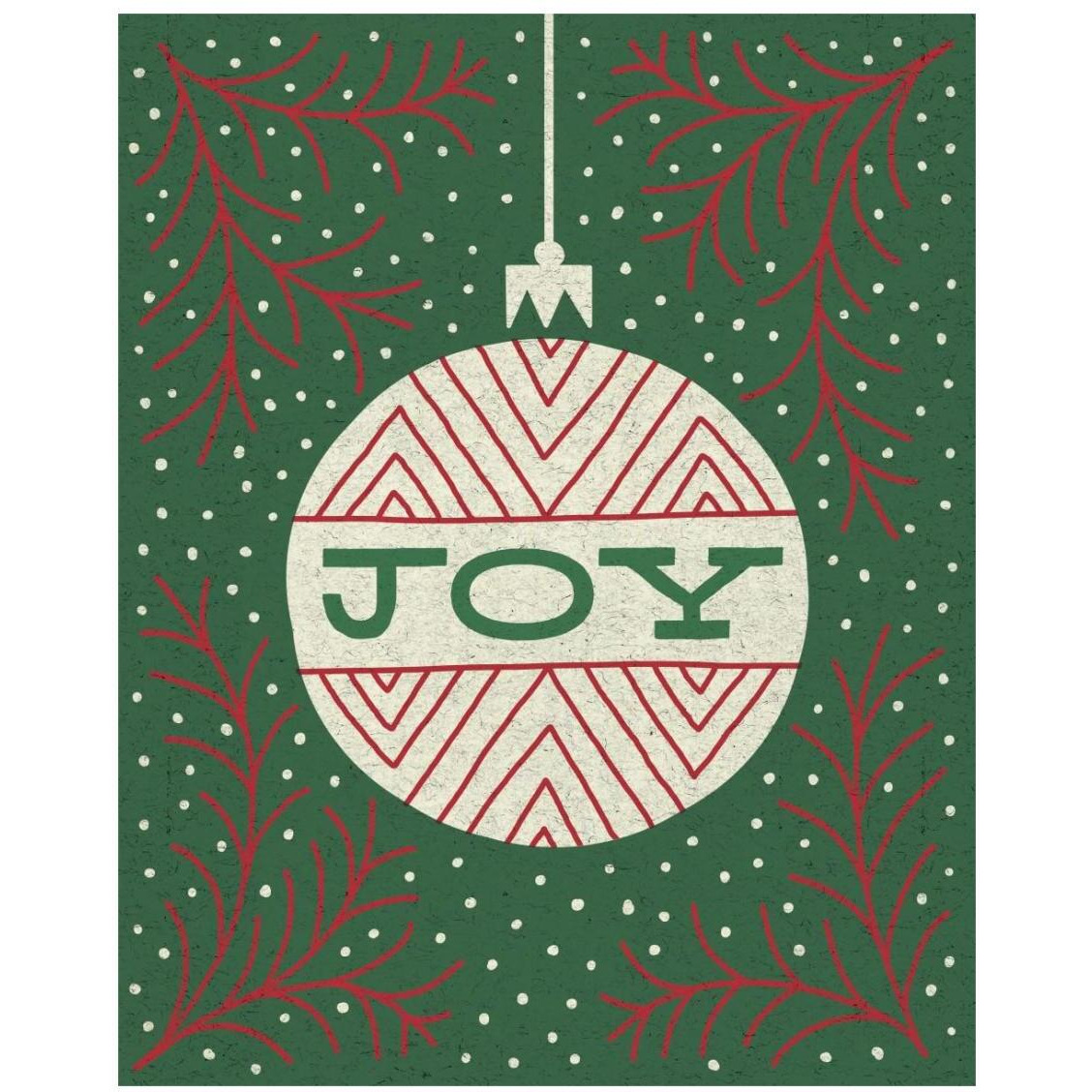 Jolly Holiday Ornaments Joy -Paper Art-22&quotx26"
