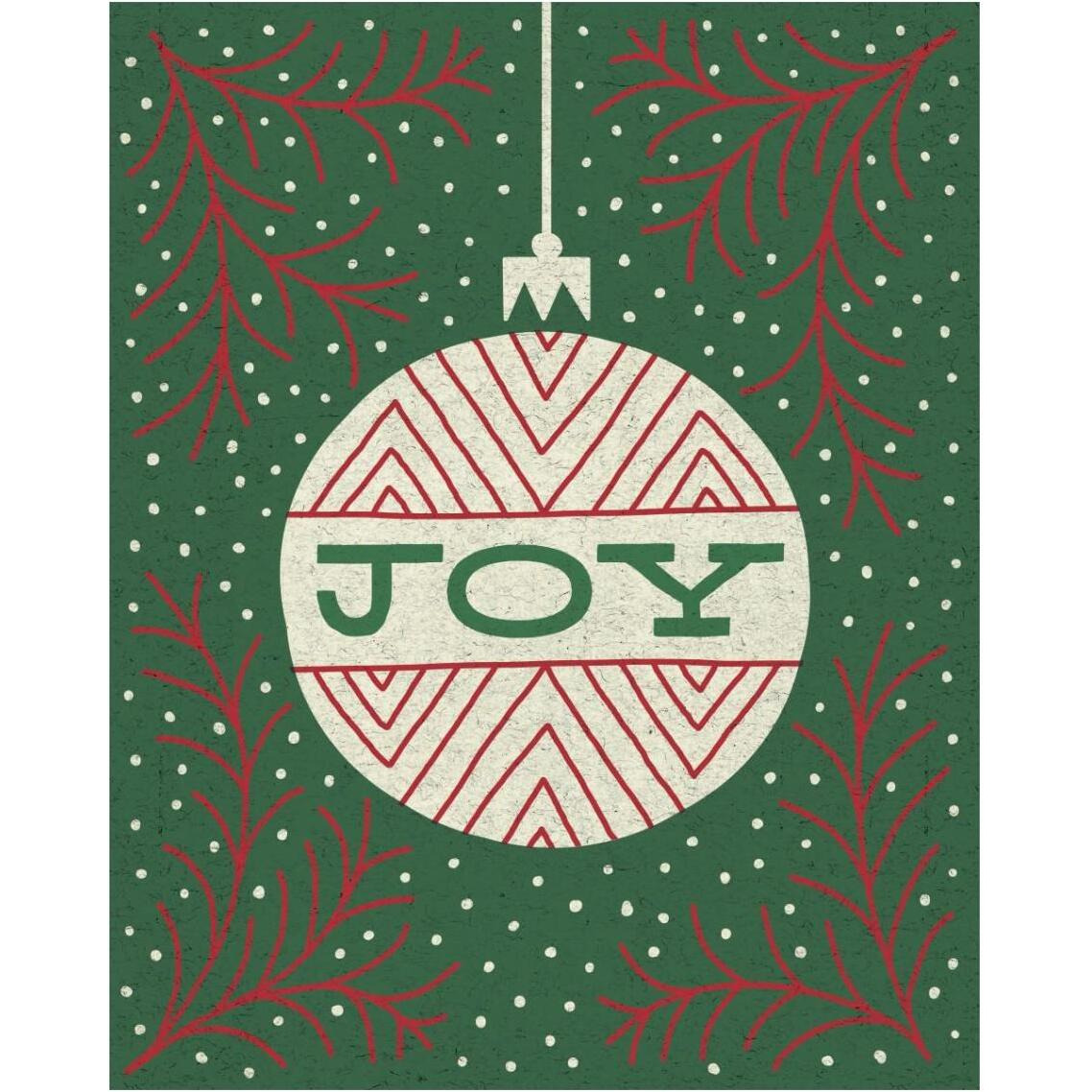 Jolly Holiday Ornaments Joy -Paper Art-30&quotx37"