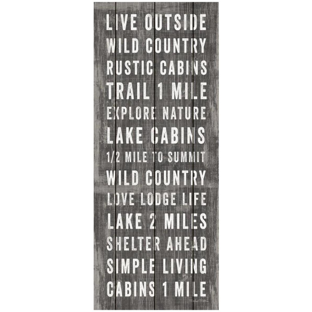 Simple Living Gray Panel I -Paper Art-32&quotx77"