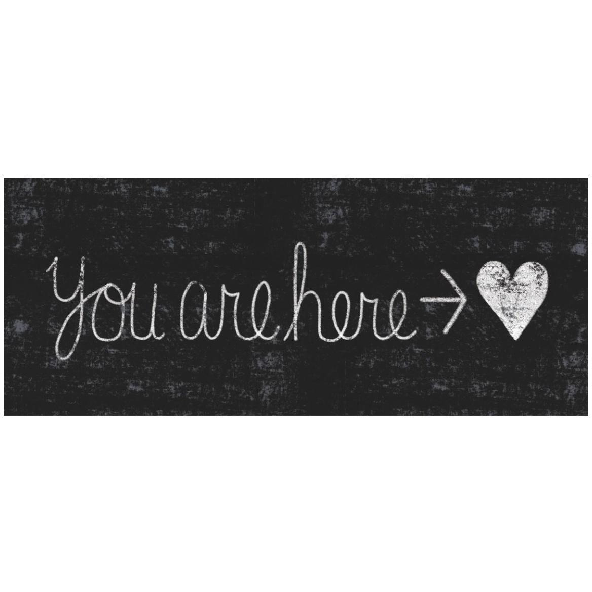Cursive Chalk You Are Here -Paper Art-52&quotx22"