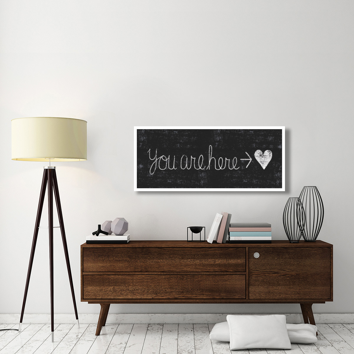Cursive Chalk You Are Here -Paper Art-52&quotx22"