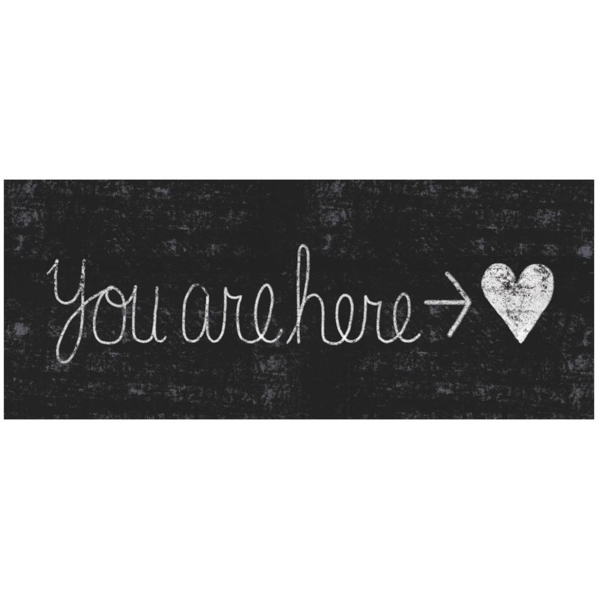 Cursive Chalk You Are Here -Paper Art-77&quotx32"