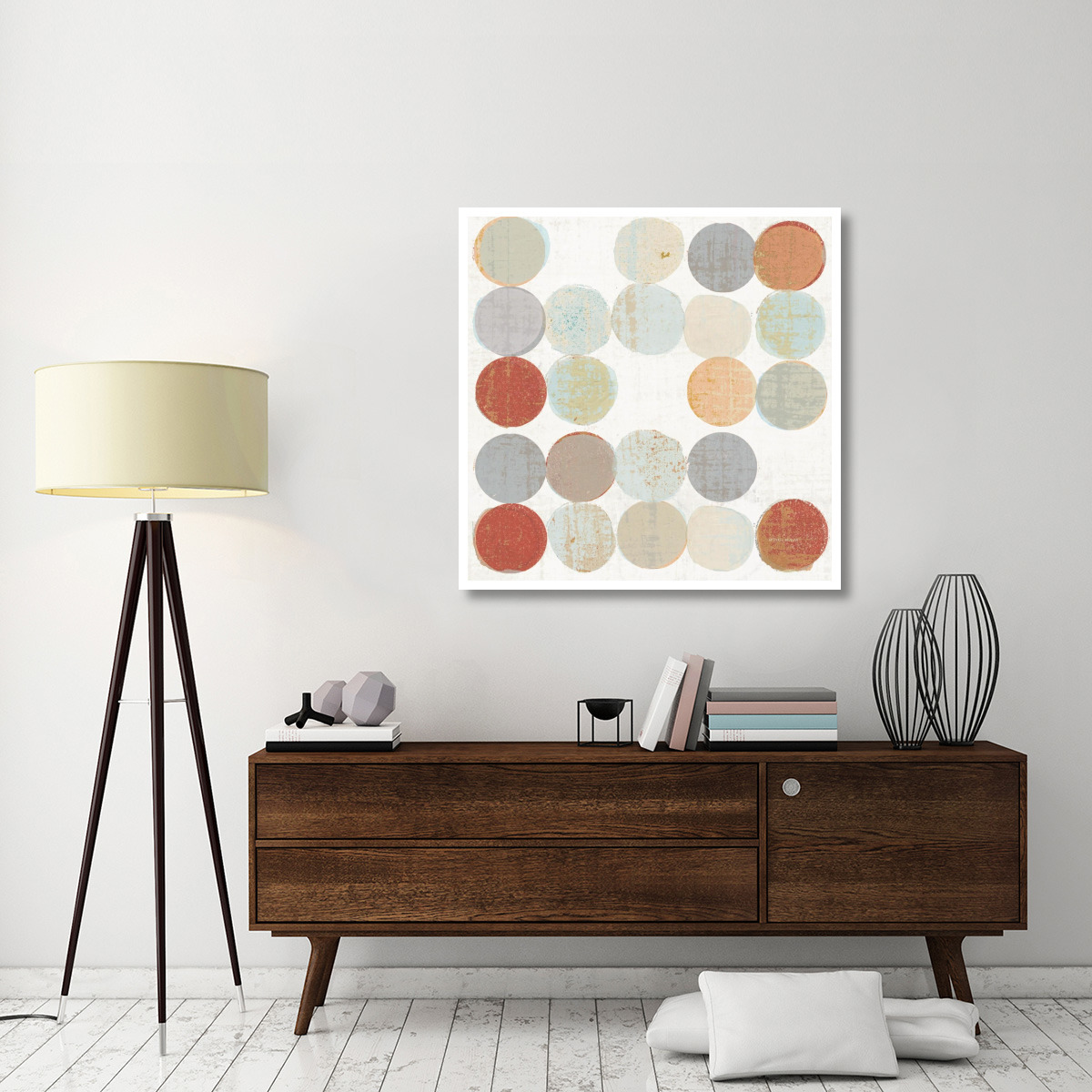 Dots II Square II -Paper Art-42&quotx42"