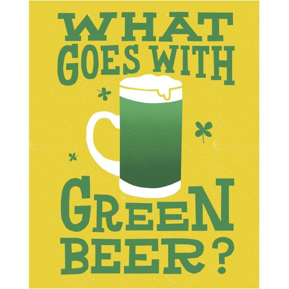 Green Beer Cake I -Paper Art-30&quotx37"