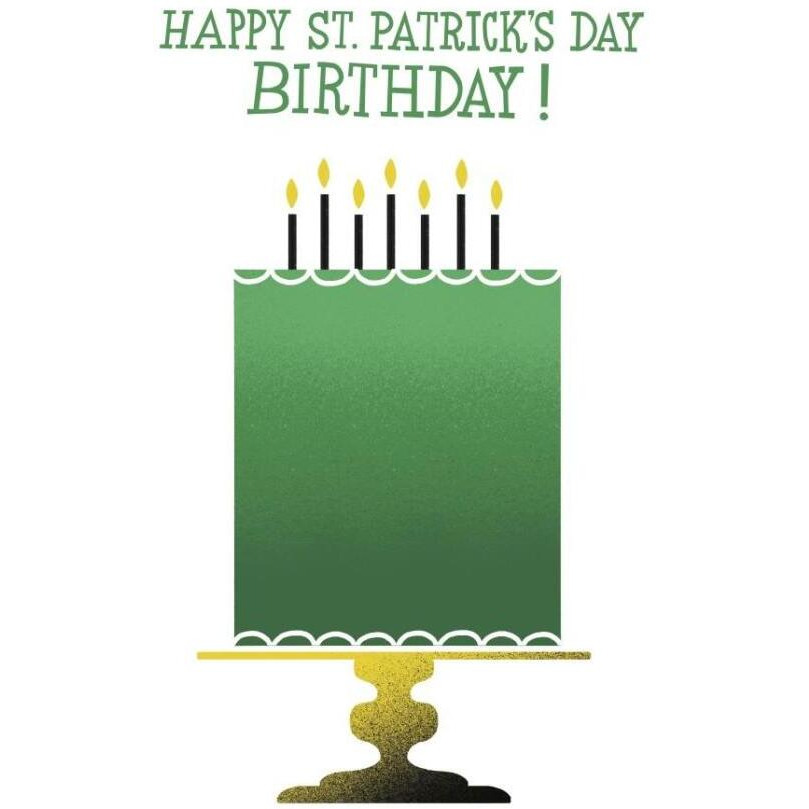Green Beer Cake II -Paper Art-24&quotx30"