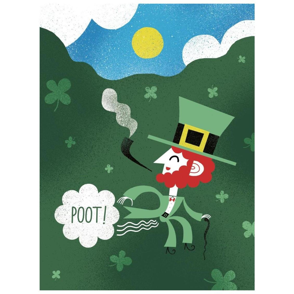 Leprechaun Fart I -Paper Art-20&quotx26"