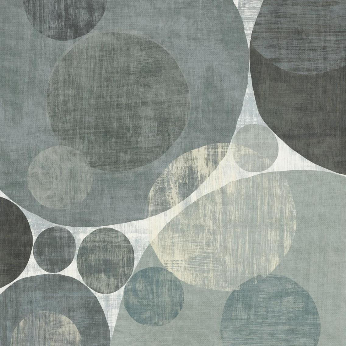 Circulation I Blue and Grey -Paper Art-38&quotx38"