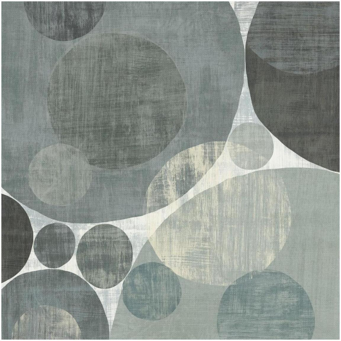Circulation I Blue and Grey -Paper Art-42&quotx42"