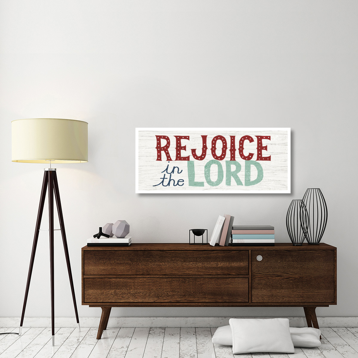 Holiday on Wheels Rejoice in the Lord -Paper Art-52&quotx22"