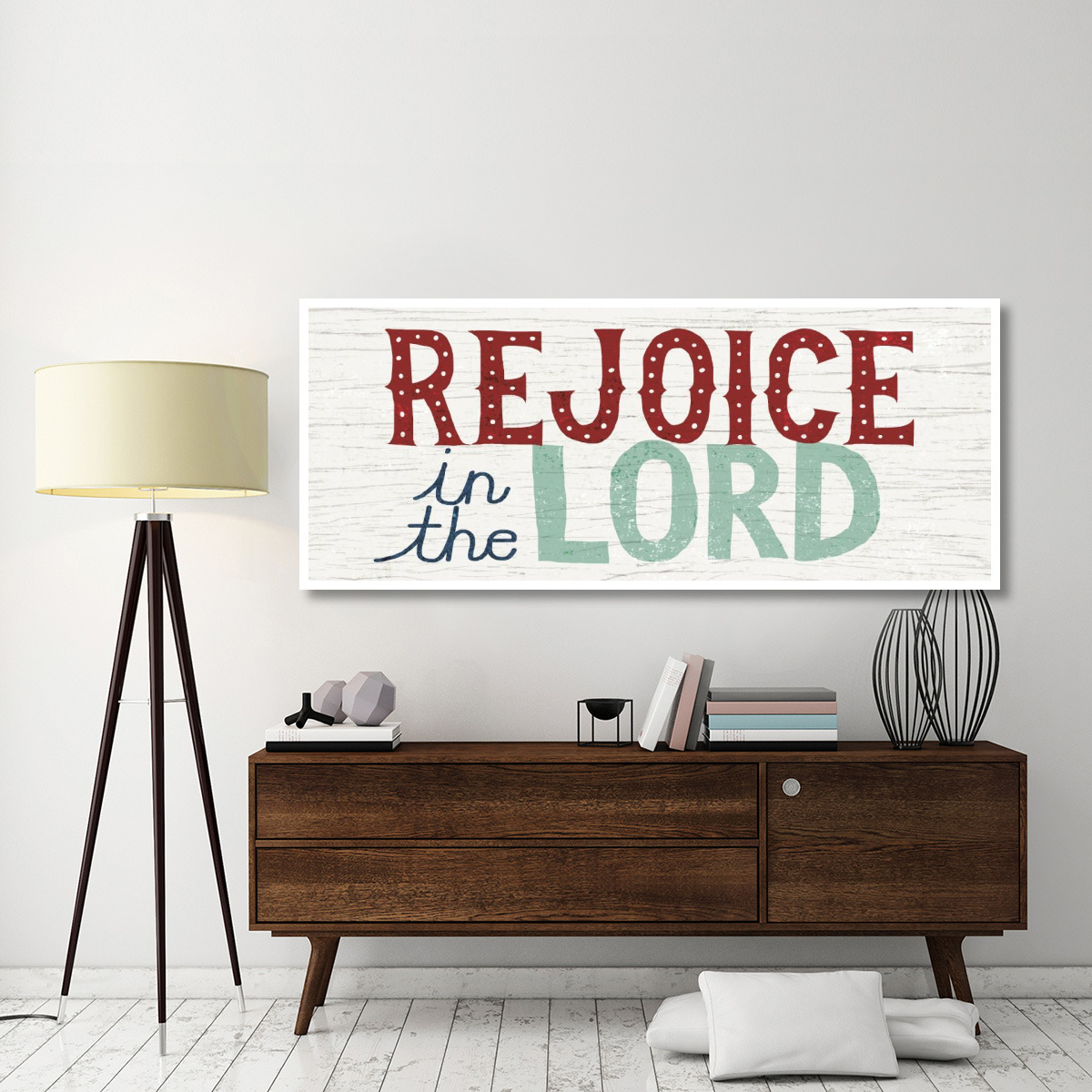 Holiday on Wheels Rejoice in the Lord -Paper Art-77&quotx32"