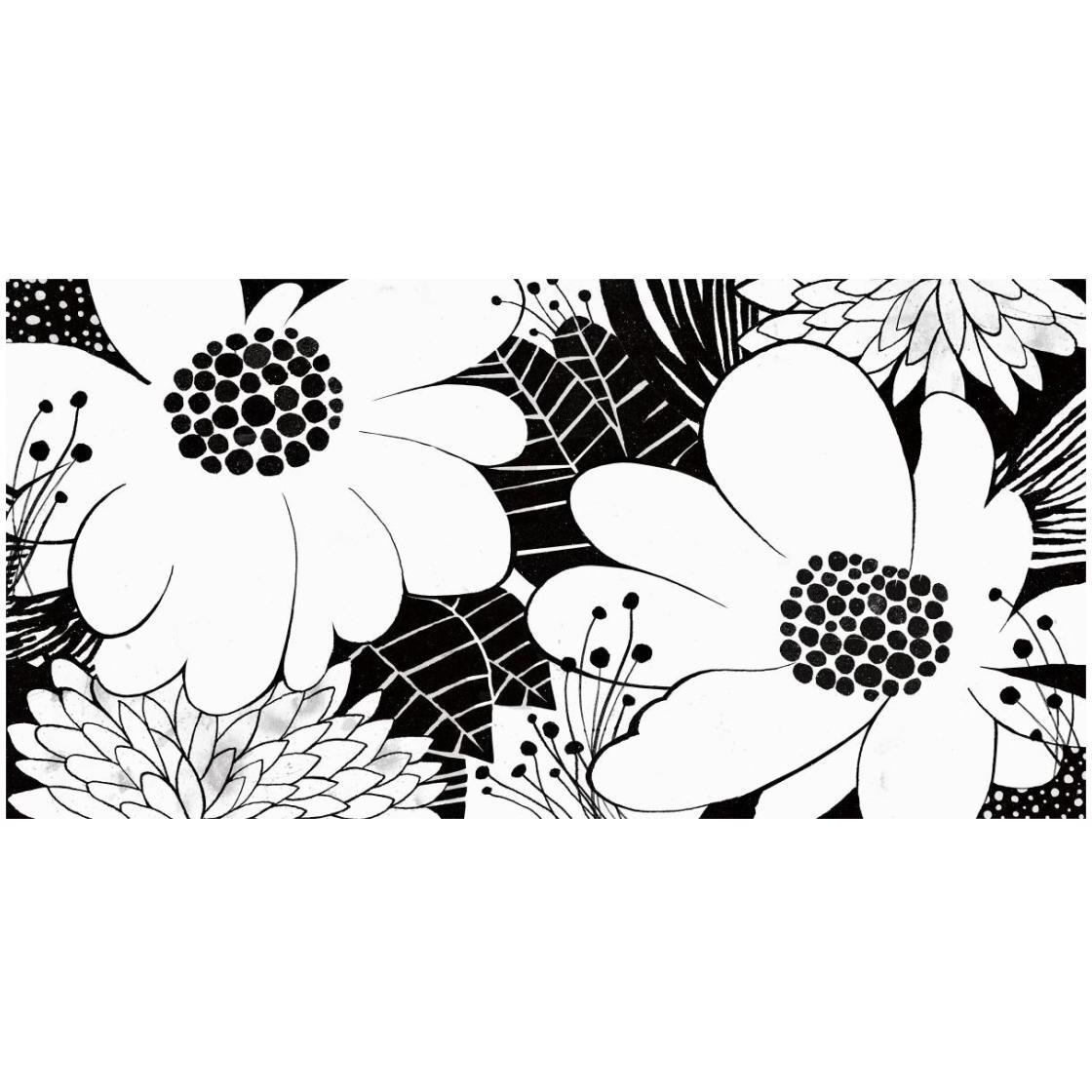 Feeling Groovy Black and White -Paper Art-26&quotx14"