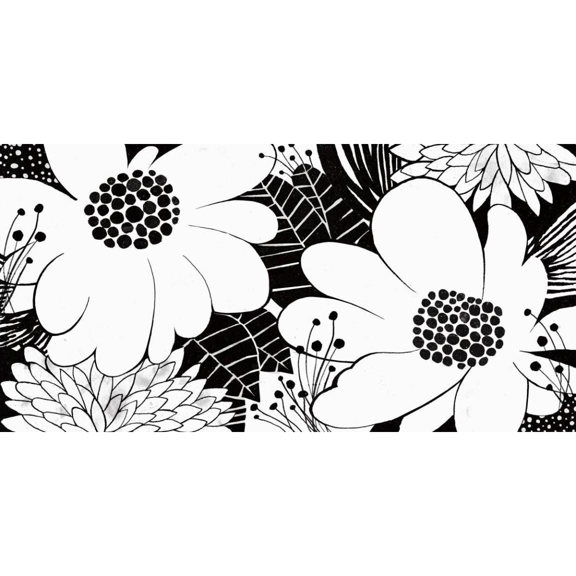 Feeling Groovy Black and White -Paper Art-50&quotx26"