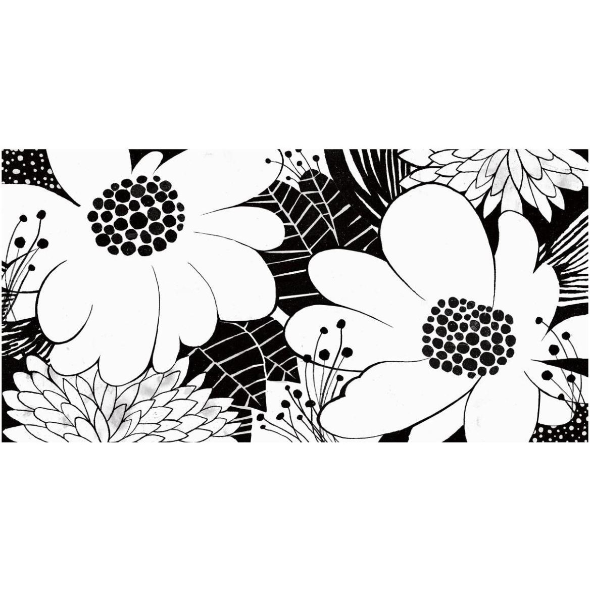 Feeling Groovy Black and White -Paper Art-62&quotx32"