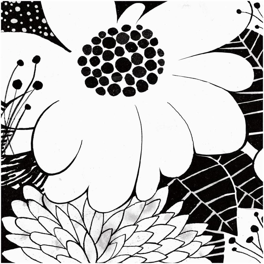 Feeling Groovy I Black and White -Paper Art-20&quotx20"