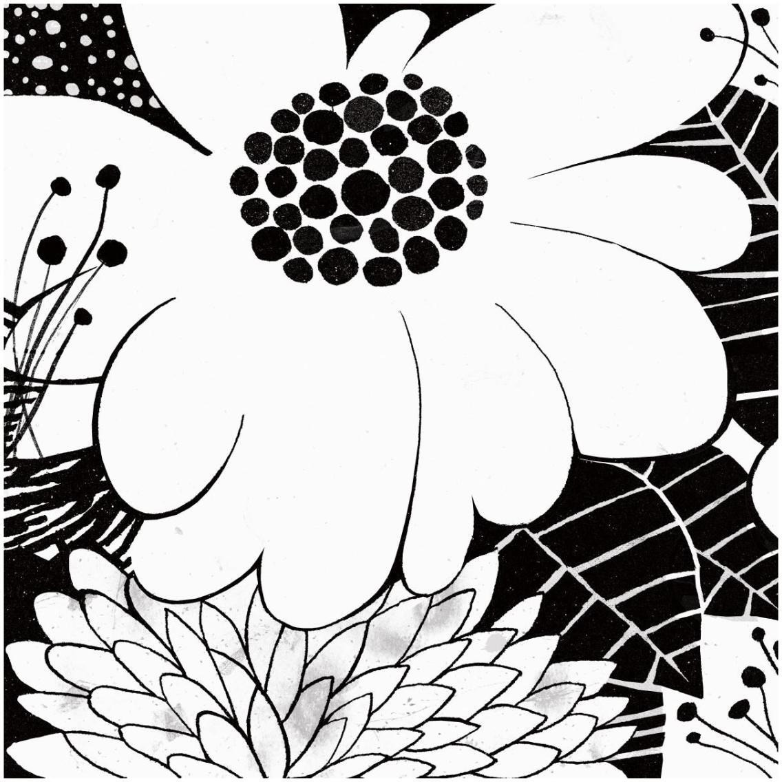 Feeling Groovy I Black and White -Paper Art-32&quotx32"