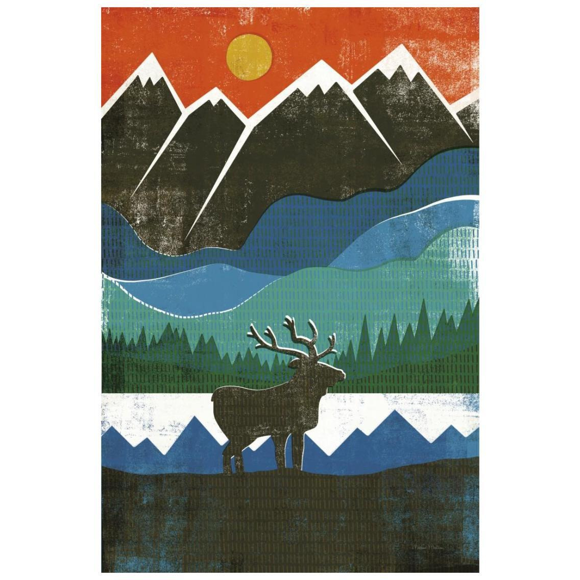 Big Sky I No Words -Paper Art-18&quotx26"