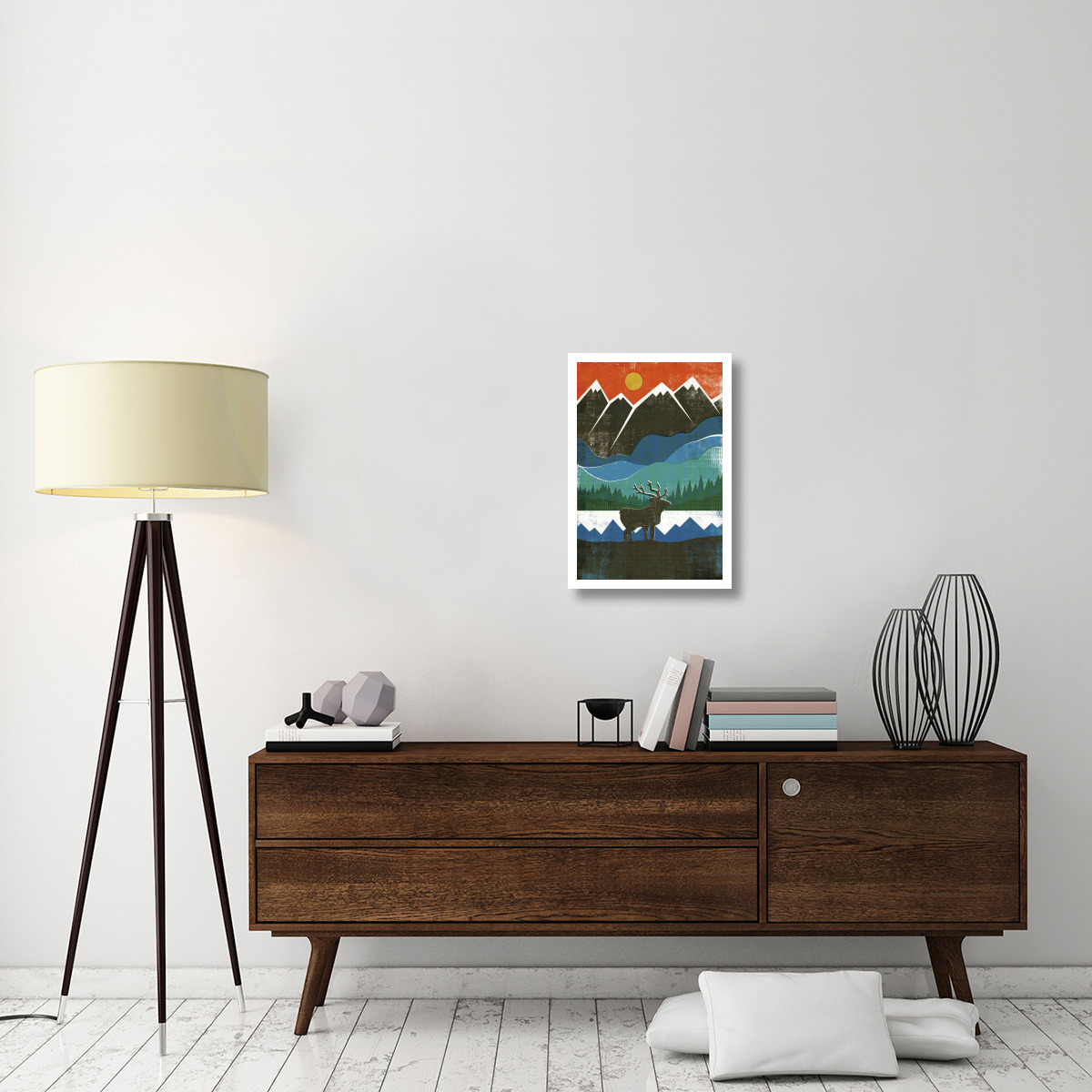 Big Sky I No Words -Paper Art-18&quotx26"