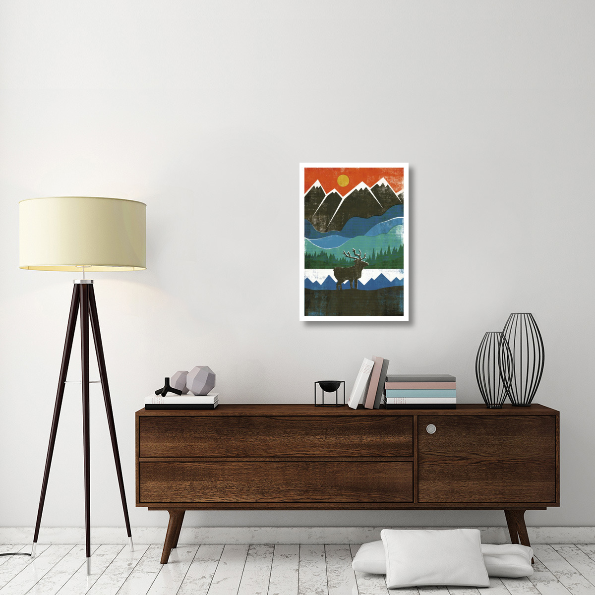 Big Sky I No Words -Paper Art-22&quotx32"