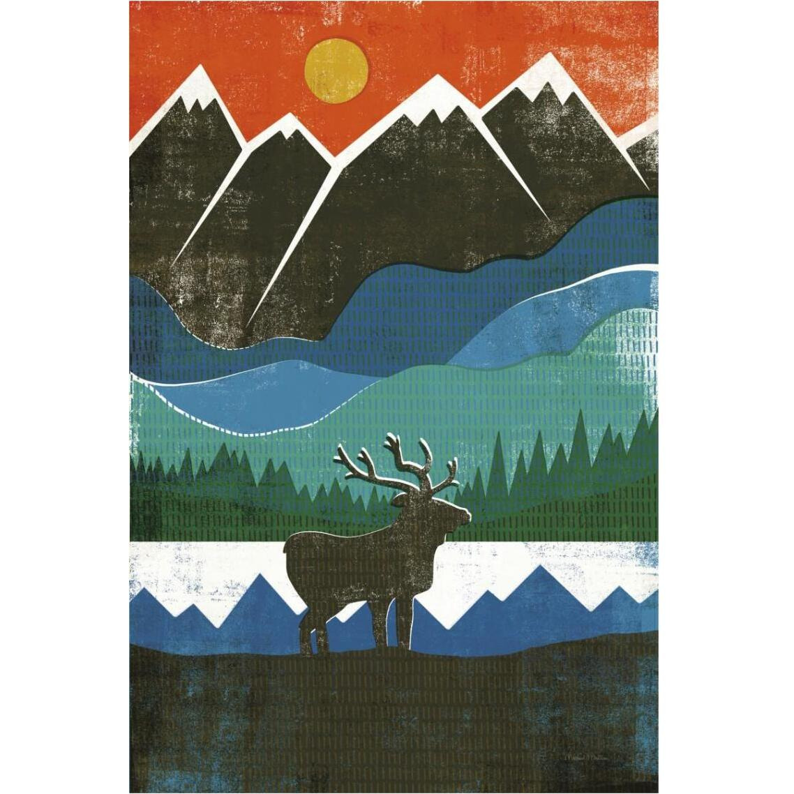 Big Sky I No Words -Paper Art-26&quotx38"
