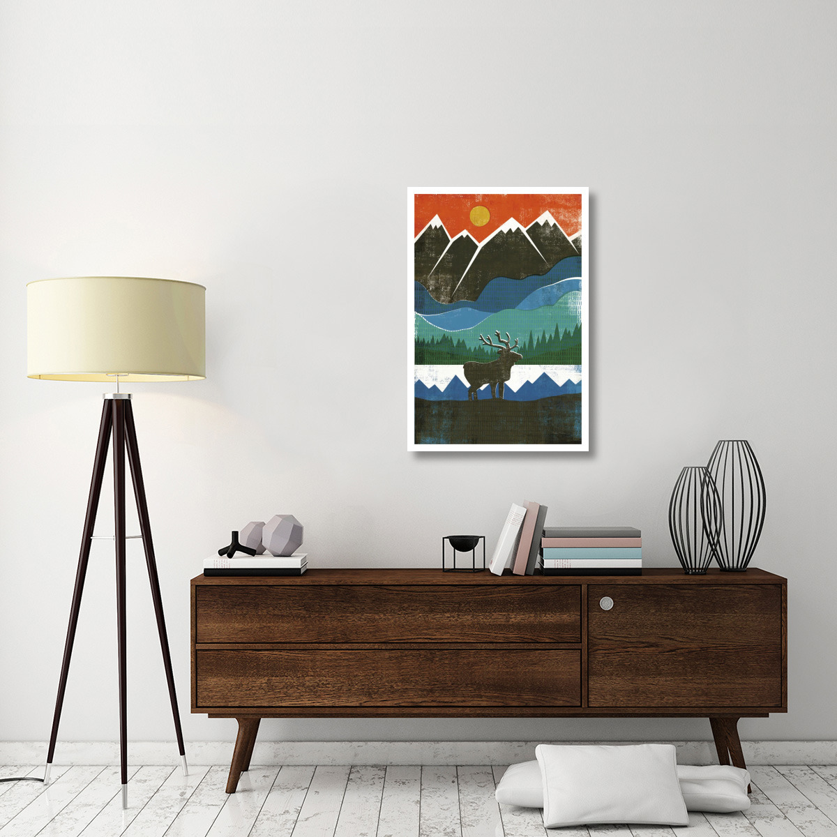 Big Sky I No Words -Paper Art-26&quotx38"