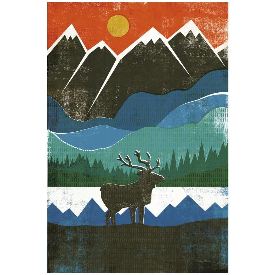 Big Sky I No Words -Paper Art-34&quotx50"