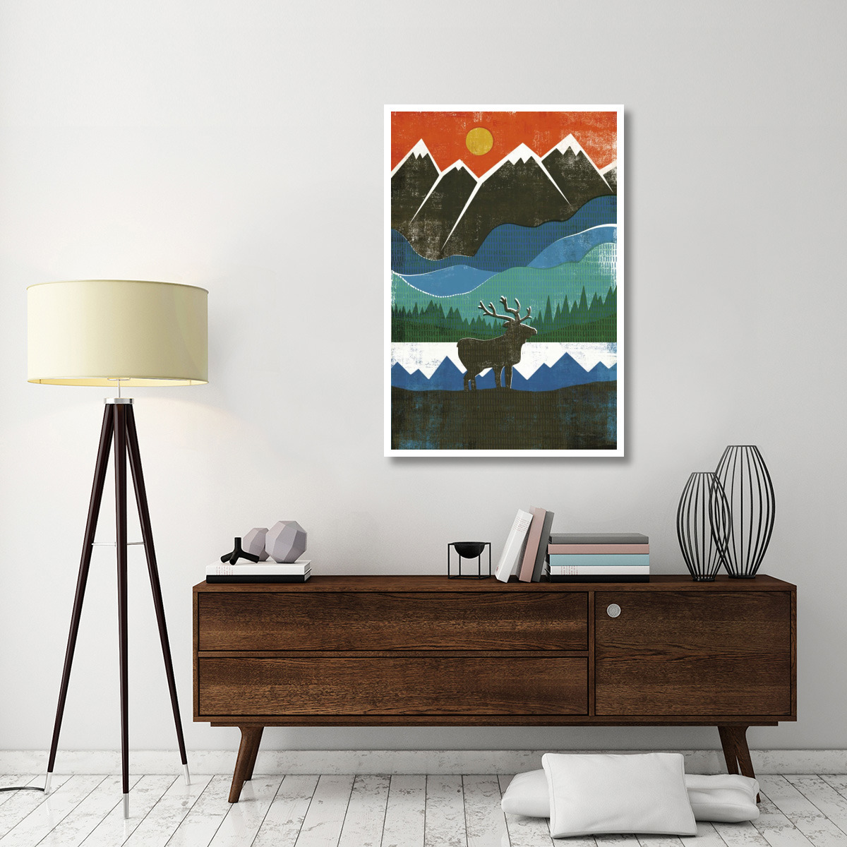 Big Sky I No Words -Paper Art-34&quotx50"