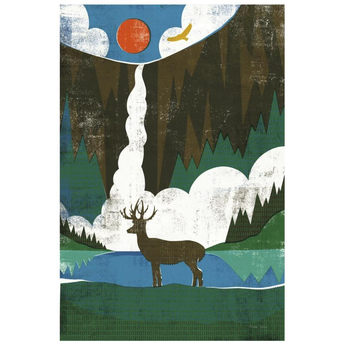 Big Sky II No Words -Paper Art-14&quotx20"