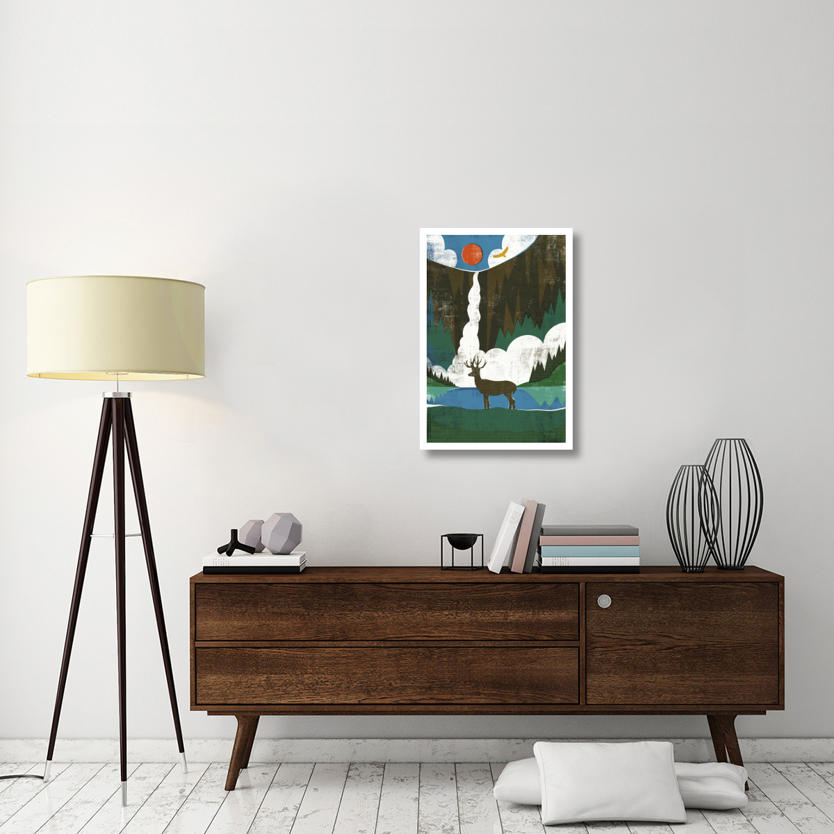 Big Sky II No Words -Paper Art-22&quotx32"