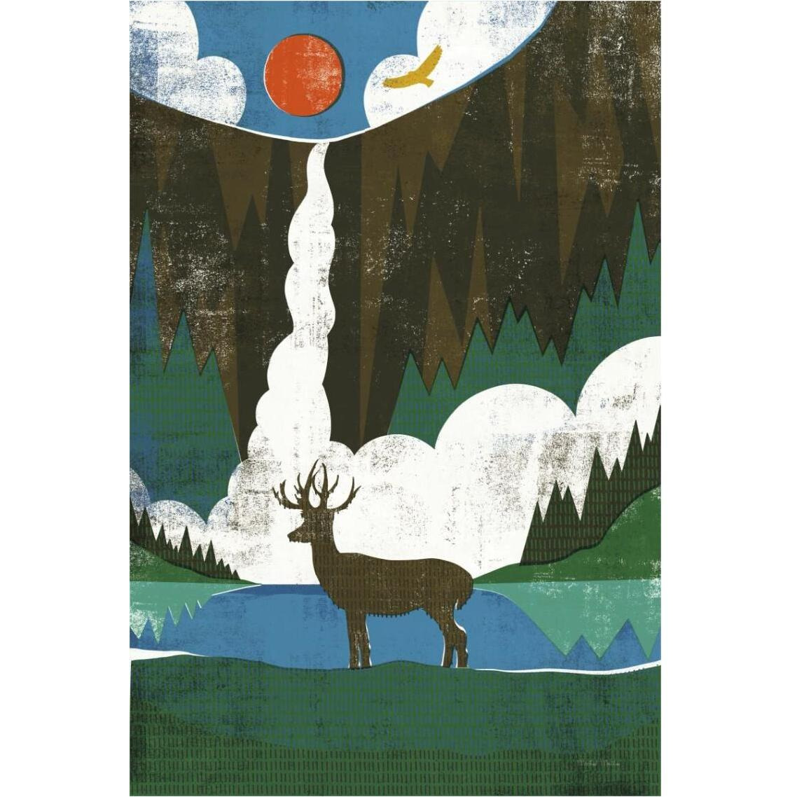 Big Sky II No Words -Paper Art-26&quotx38"