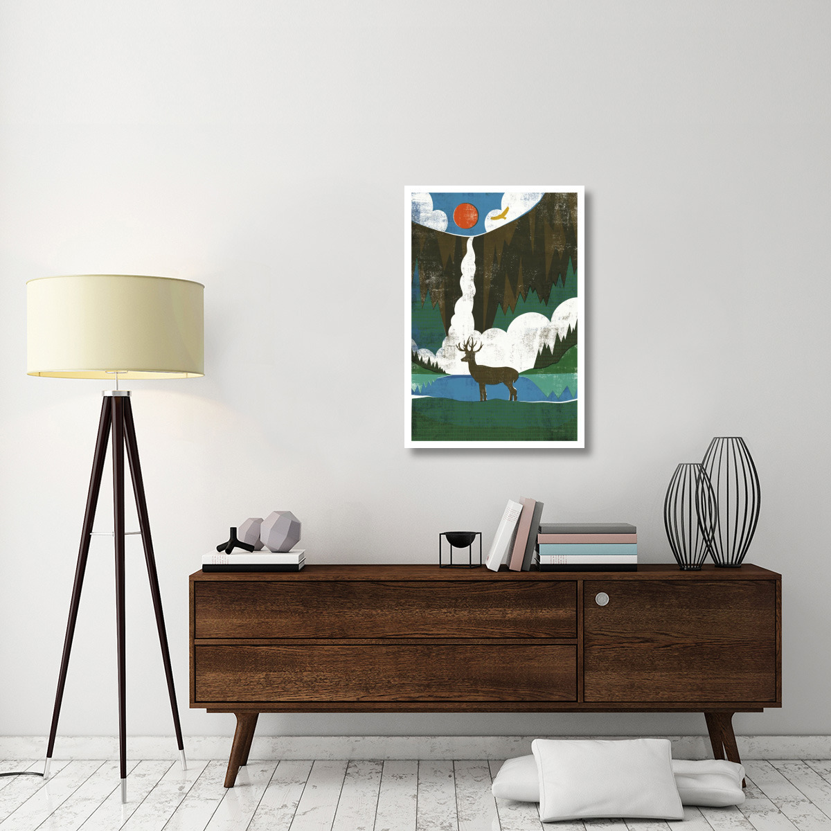 Big Sky II No Words -Paper Art-26&quotx38"