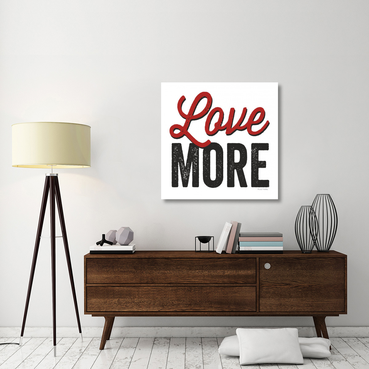 Love More on White -Paper Art-38&quotx38"
